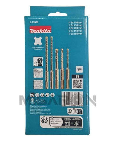 Set SDS-PLUS svedrov (5 kos) Makita E-25389